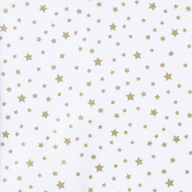 Algodón estampado DOUSNUI Blanco / Oro22